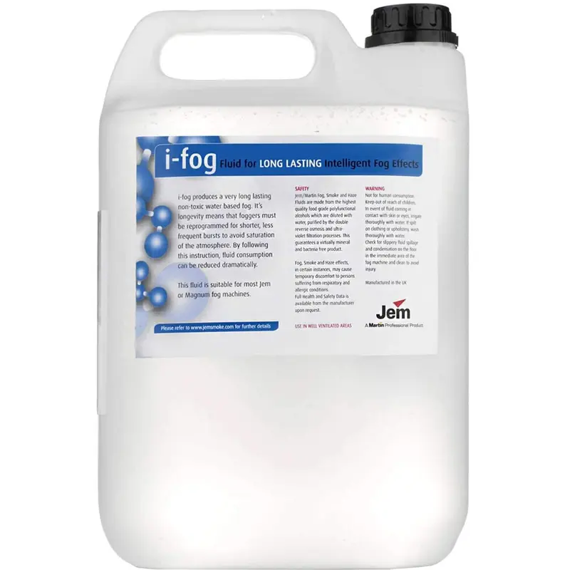 Martin Jem i-fog Water-Based Long Lasting Fog Fluid - 5 Liters