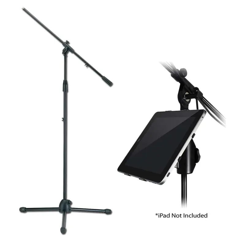 Pro iPad Stand Adapter Plus Boom Mic Stand Pack