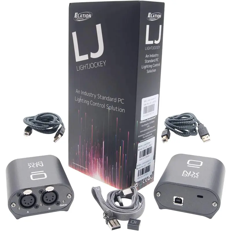 Elation LightJockey DMX Software with USB Interface Pair