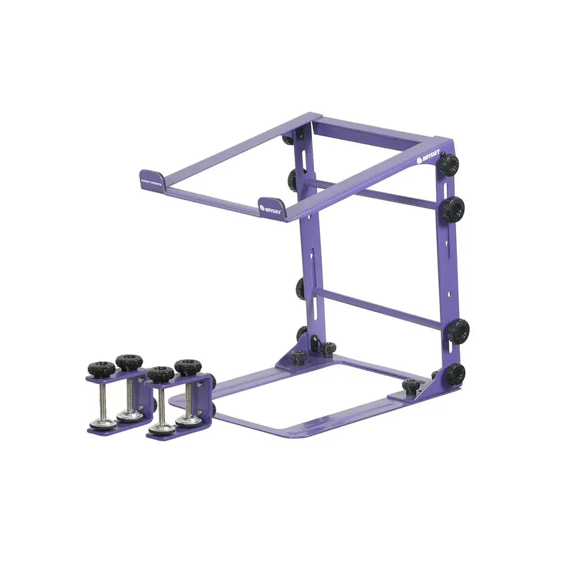Odyssey LSTANDMPUR Folding DJ Laptop Stand Purple