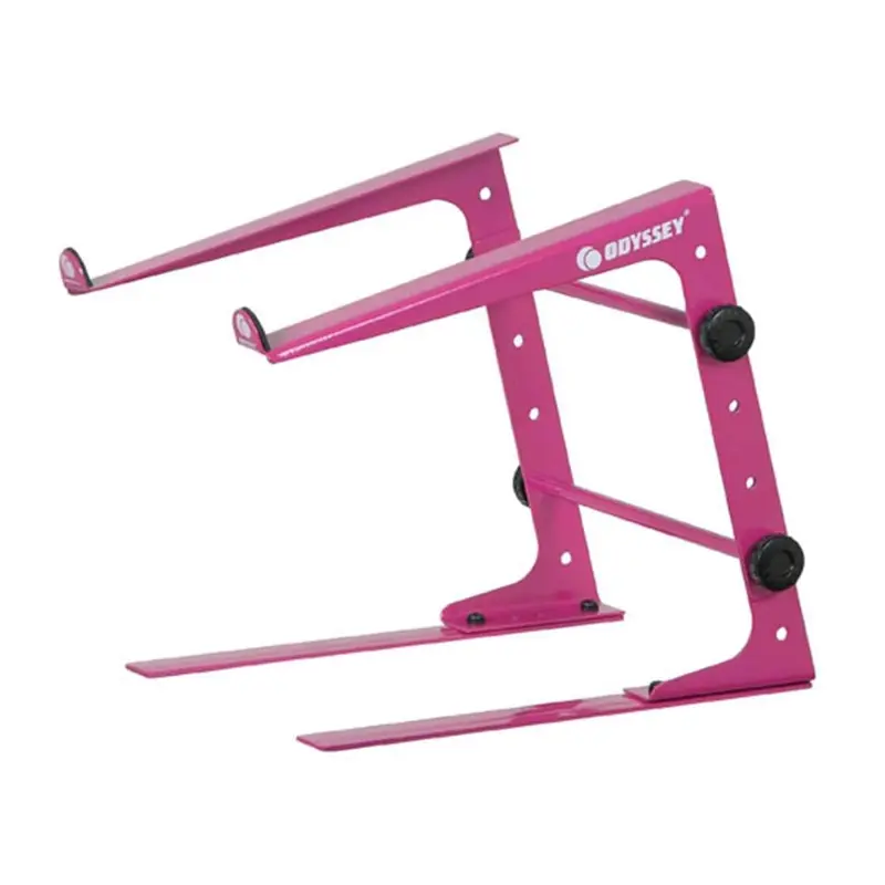 Odyssey LSTANDPNK DJ Laptop Stand with Clamps (Pink)