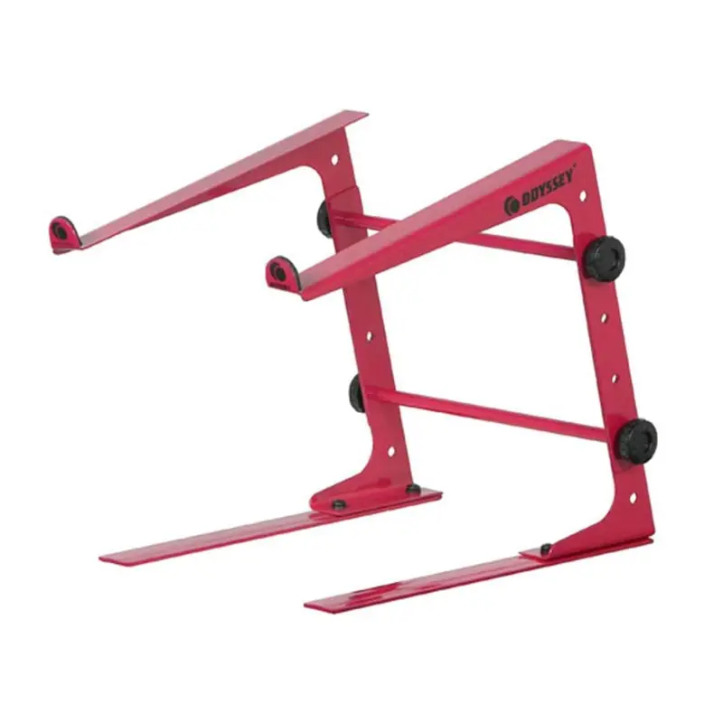 Odyssey LSTANDRED Red DJ Laptop Stand With Clamps