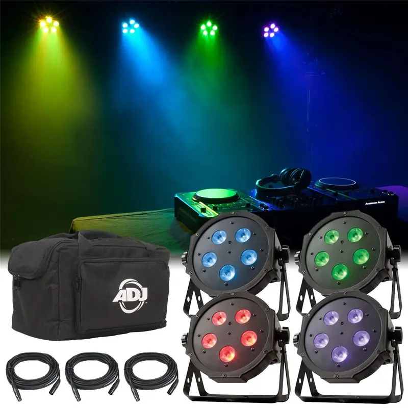 American DJ Mega Flat TRI Pak LED Par Light System