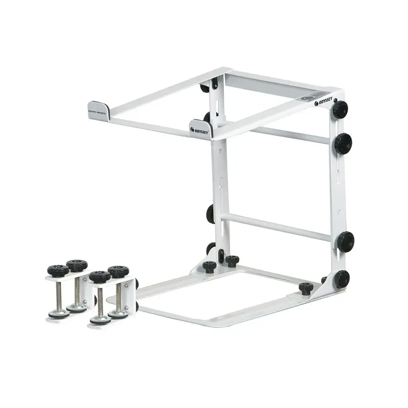 Odyssey LSTANDMWHT Folding DJ Laptop Stand White