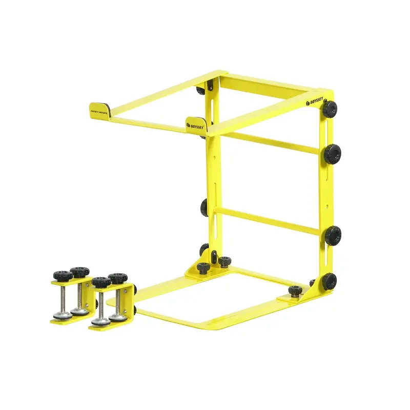 Odyssey LSTANDMYEL Folding DJ Laptop Stand Yellow