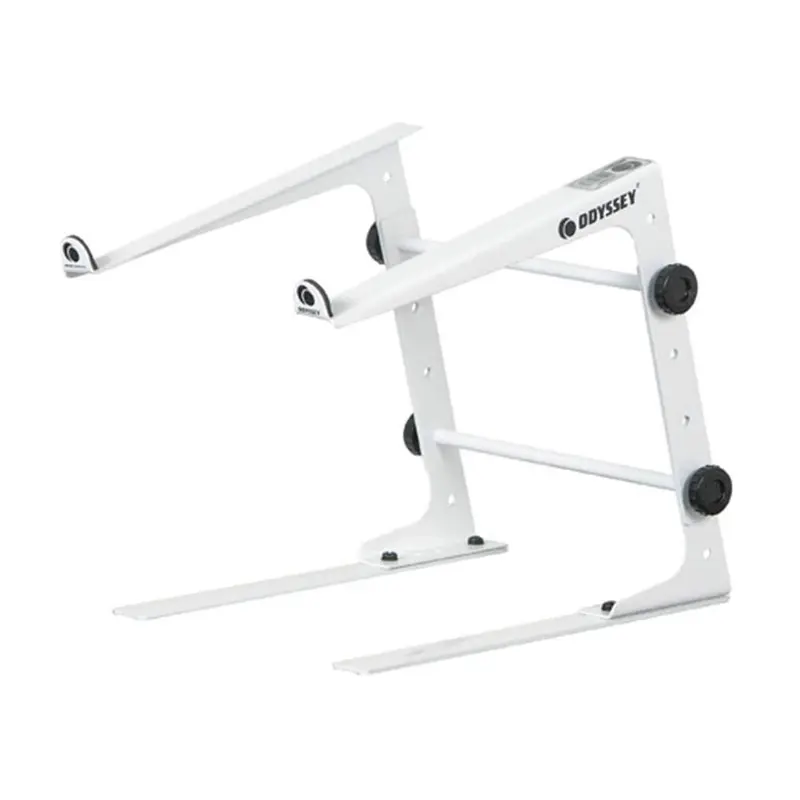 Odyssey LSTANDS White Table Top DJ Laptop Stand