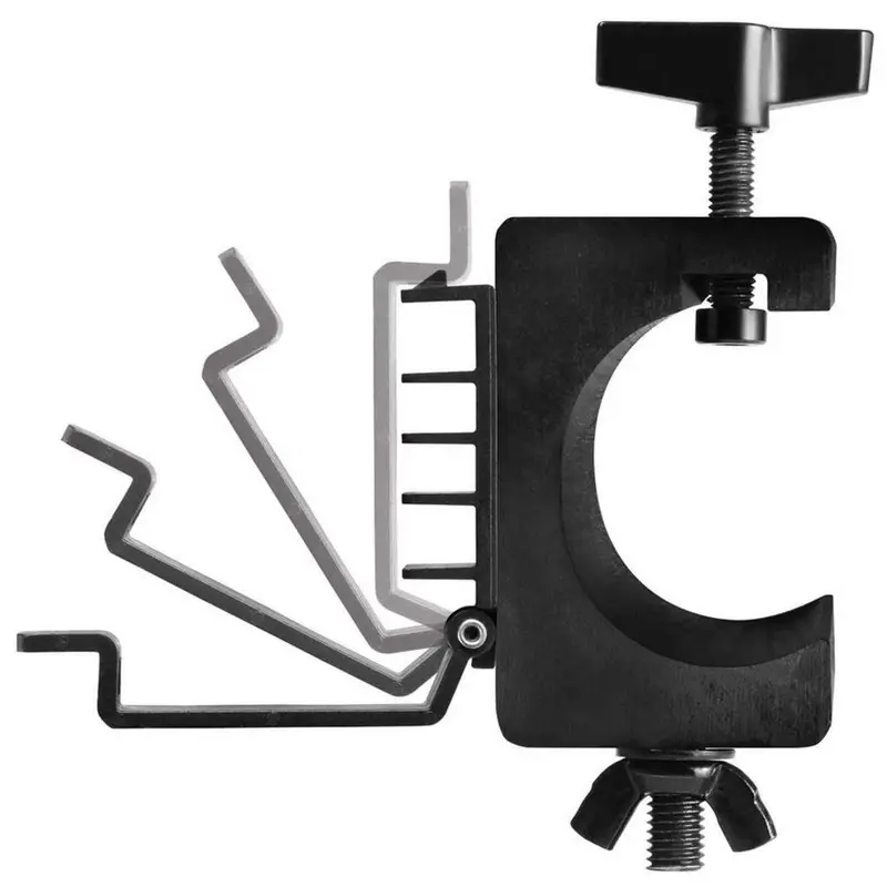 On-Stage LTA4880 Clamp for 1.5 or 2 Inch Tube with Cable Organizer (Pair)