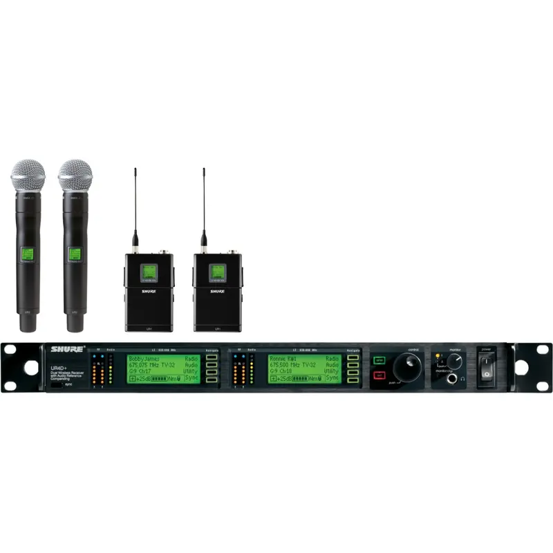 Shure UR4D+ G1 Dual receiver Used Package