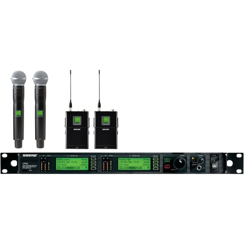 Shure UR4D J5 Dual receiver Used Package