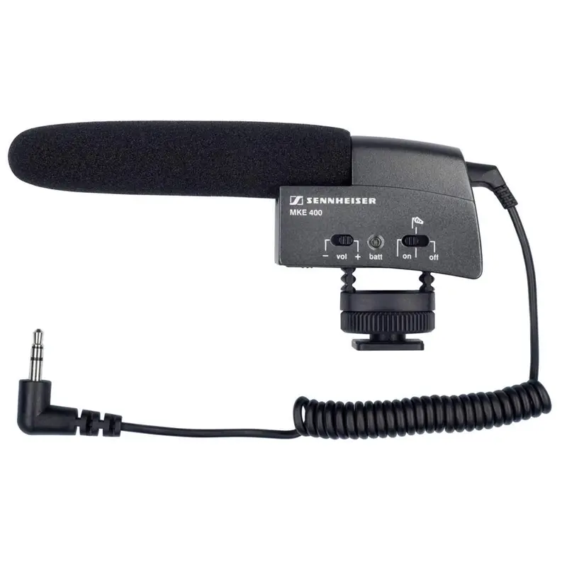 Sennheiser MKE-400 Compact Shotgun Mic For Camera