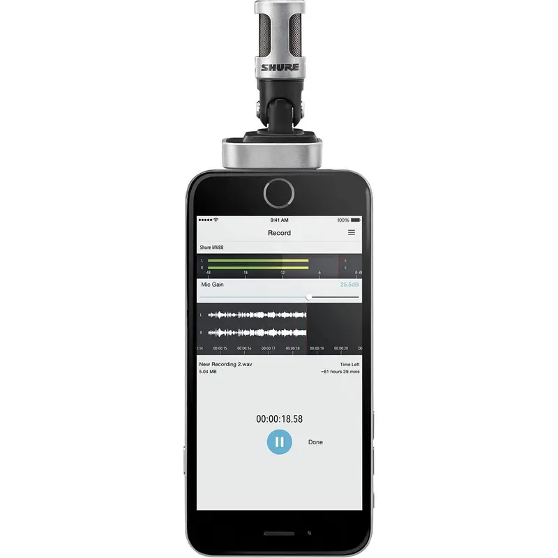 Shure Motiv MV88 iOS Digital Stereo Condenser Mic