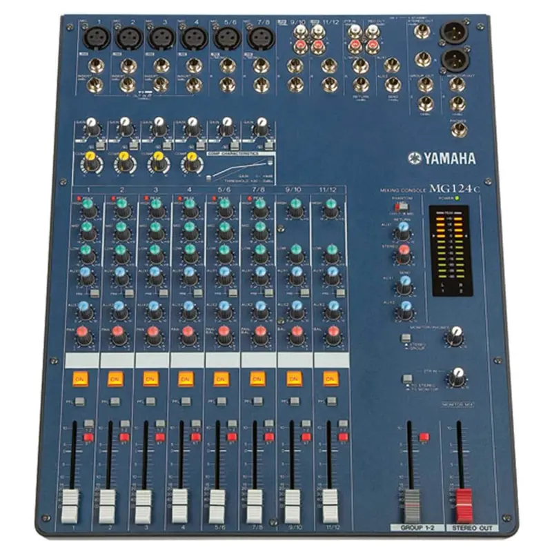 Yamaha MG124C 12Ch 4Bus Pa Mixer with Compression