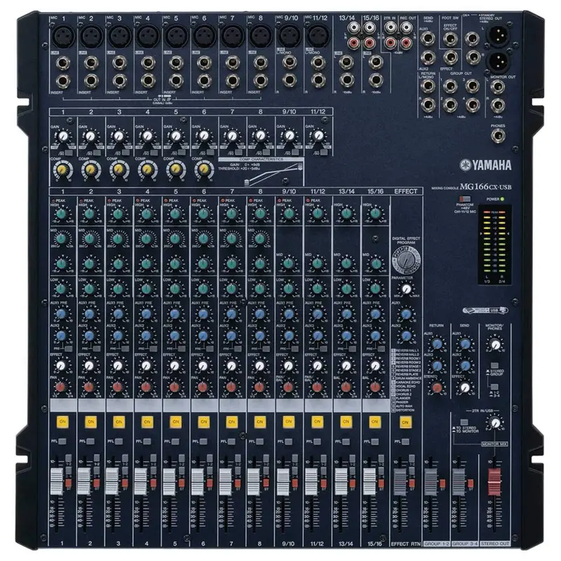 Yamaha MG166CX-USB 16-Ch USB Mixer with FX & Comp