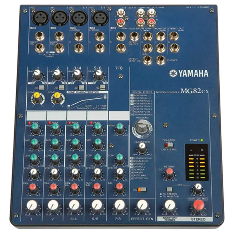 Yamaha MG82CX 8Ch Pa Mixer with Fx & Compression