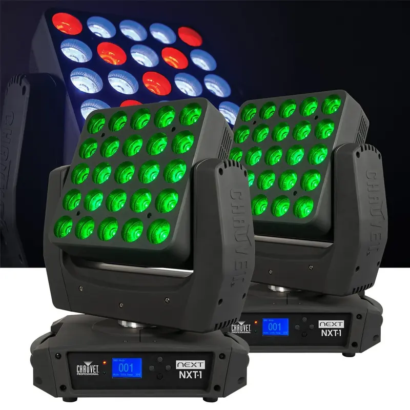 Chauvet NEXT NXT-1 LED RGBW 2 Pack with Flight Case