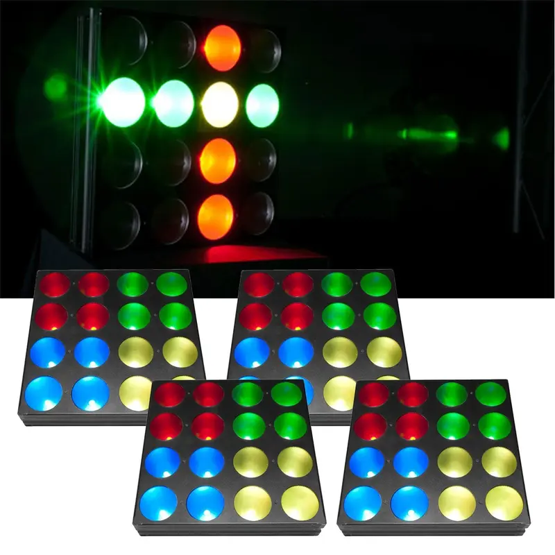 Chauvet Nexus 4x4 LED Wash Light 4-Pack In Road Case