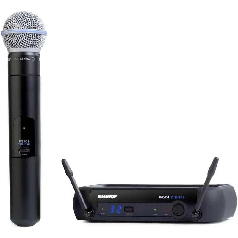 Shure PGXD24/BETA58 Digital Handheld Wireless Mic System with Beta58A