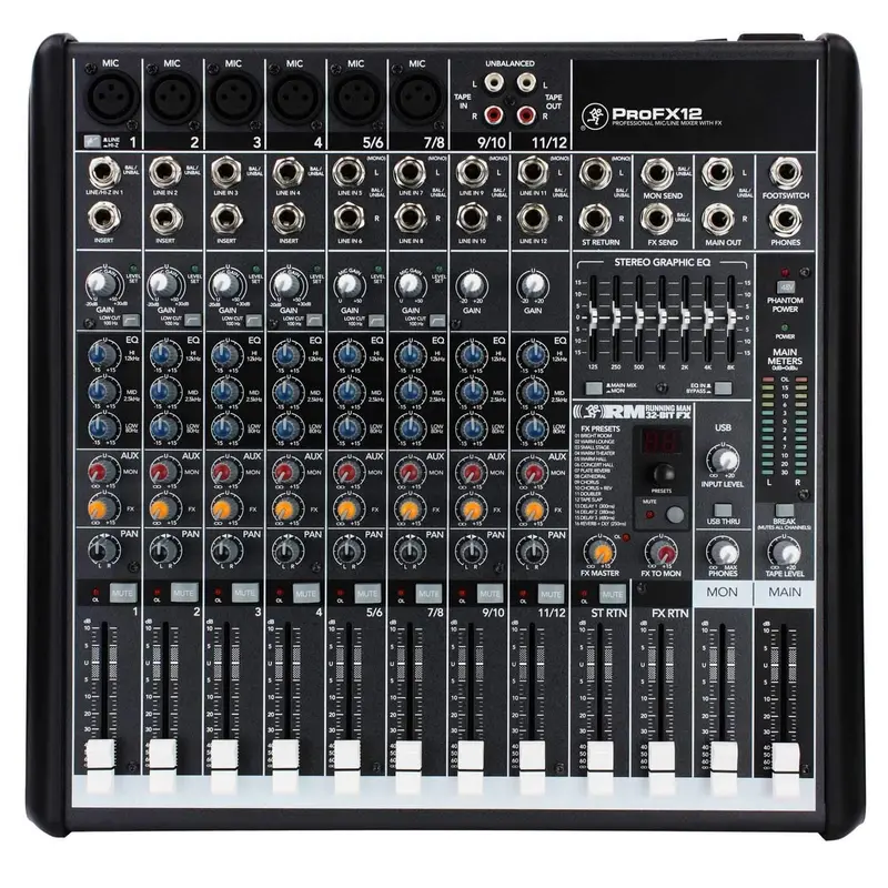 Mackie PROFX12 Compact 12 Ch PA Mixer with FX & USB
