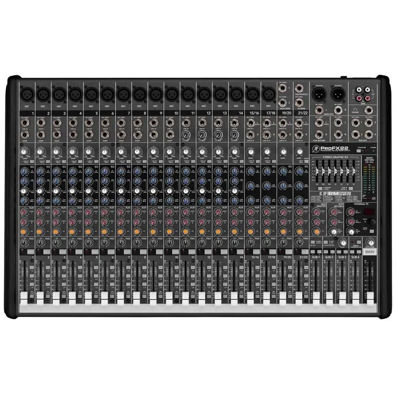 Mackie ProFX22 22 Ch 4 Bus PA Mixer with FX & USB