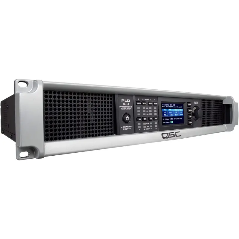 QSC PLD4.3 4-Channel 625W DSP Power Amplifier