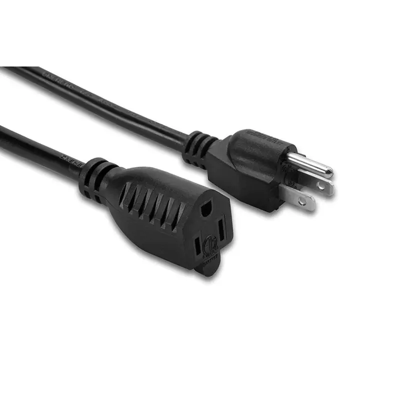 Hosa PWX-101.5 Power Extension Cord 1.5 ft 18AWG