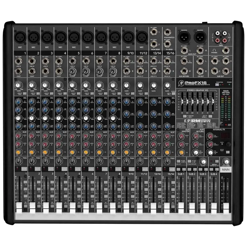 Mackie ProFX16 Pro 16 Ch Analog PA Mixer w Effects