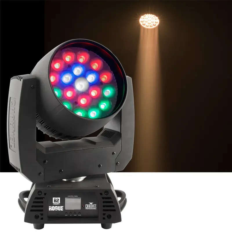 Chauvet Rogue R2 Wash 19x15-Watt RGBW LED Moving Head Light