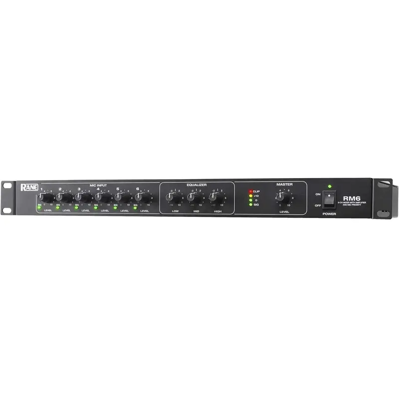 RANE RM6 6-Channel Mixer with 120W Amplifier