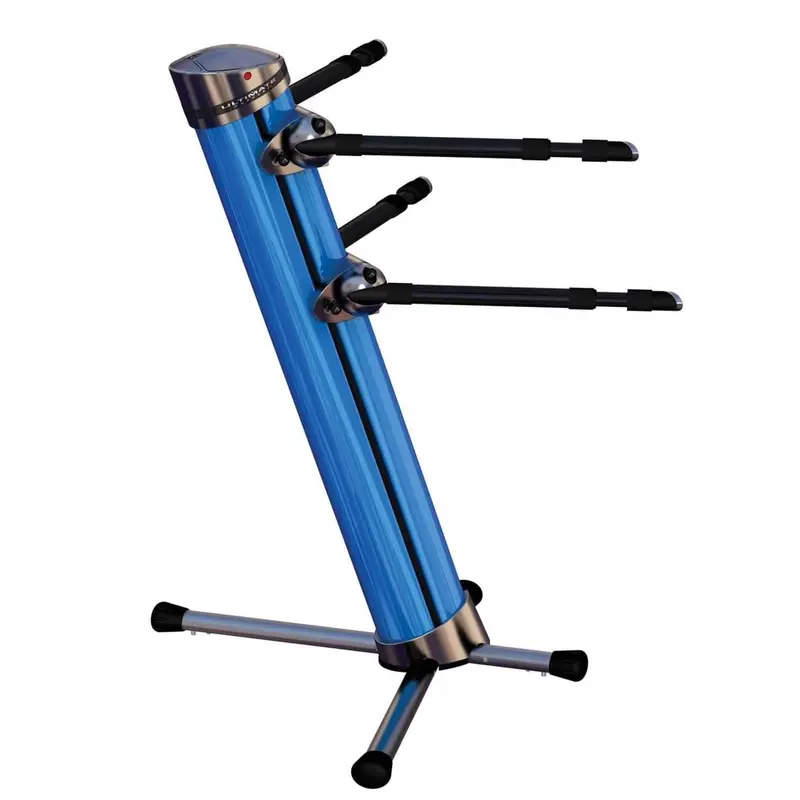 Ultimate AX90BL Apex Column Keyboard Stand-Blue