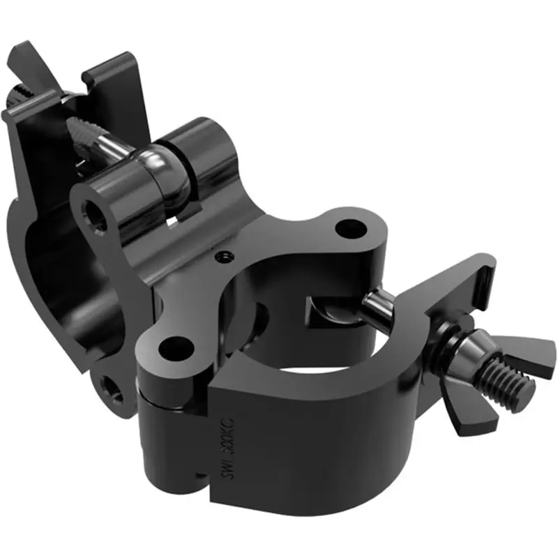 Global Truss Pro Cheeseboro Swivel Clamp BLK Wrap Around 2In