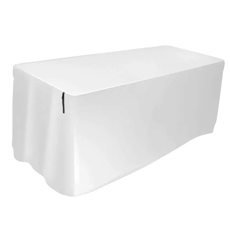 Ultimate USDJ-5TCW 5 Ft DJ/Entertainers Table Cover - White