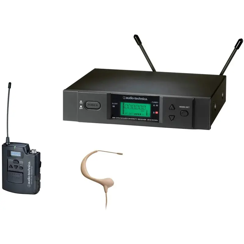 Audio Technica ATW3193BTH Headworn Wireless Mic-Bg