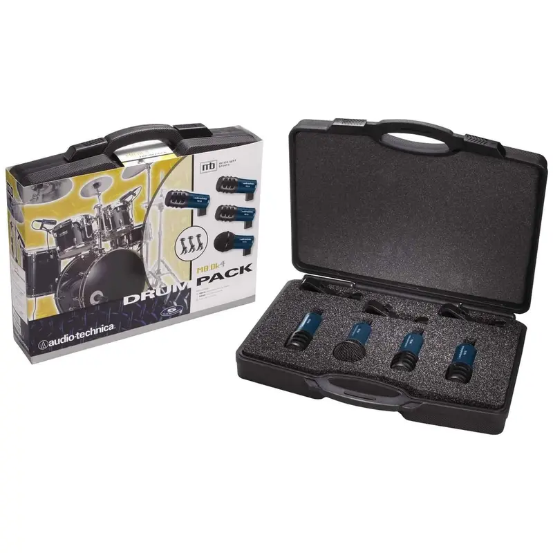 Audio Technica MBDK4 4 Pack Of Drum Mics Plus Case