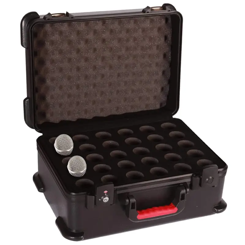 Gator GM30TSA Ata Molded Mic Case - Holds 30 Mics