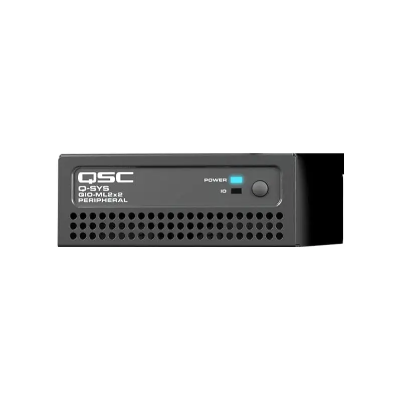 Q-SYS QIO-ML2x2 Q-Sys Peripheral with 2 Mic/Line-ins and 2 Line-outs
