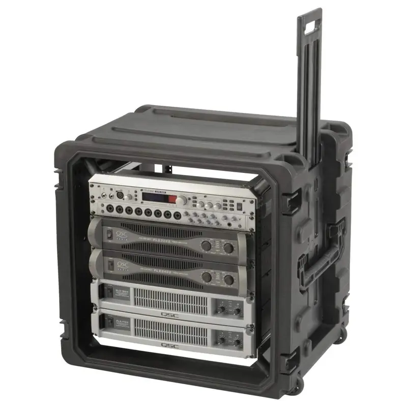 SKB R10U20W 10U Shockmount Amp Rack Case with Whee