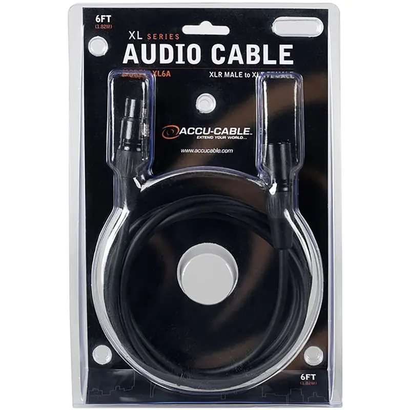 Accu-Cable XL6A 6-Foot XLR Audio Cable