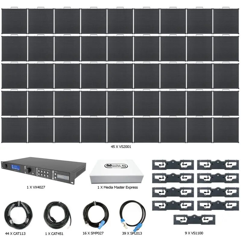 ADJ American DJ VS2-9X5 ArKaos Video Panel System with 45x VS2 LED Panels