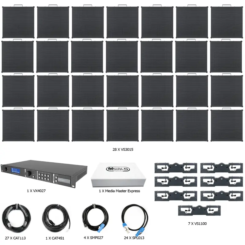 ADJ American DJ VS3-7X4 ArKaos Video Panel System with 28x VS3 LED Panels