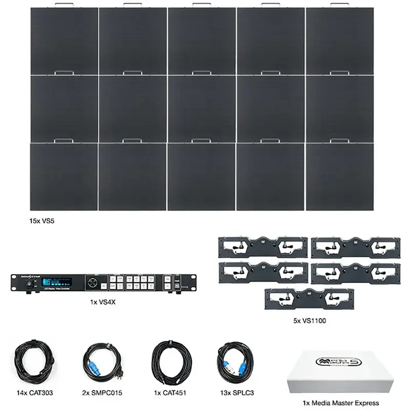 ADJ American DJ VS5-5X3 ArKaos Video Panel System with 15x VS5 LED Panels