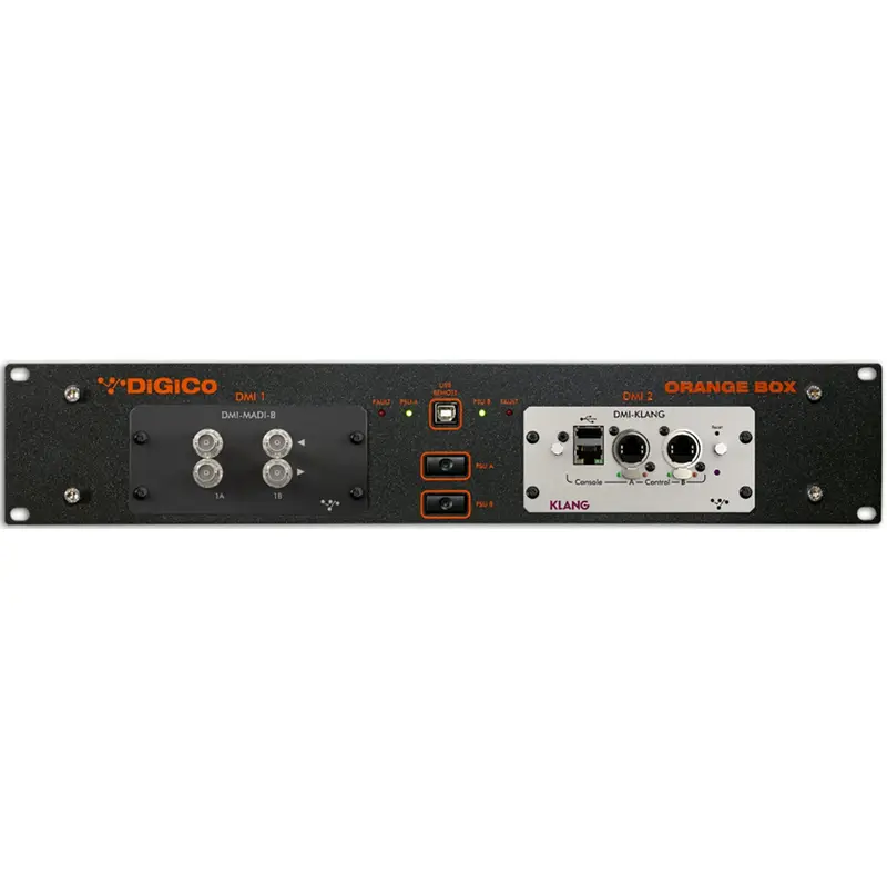 DiGiCo Orange Box - MADI BNC to KLANG 2 RU Unit with Dual PSUs