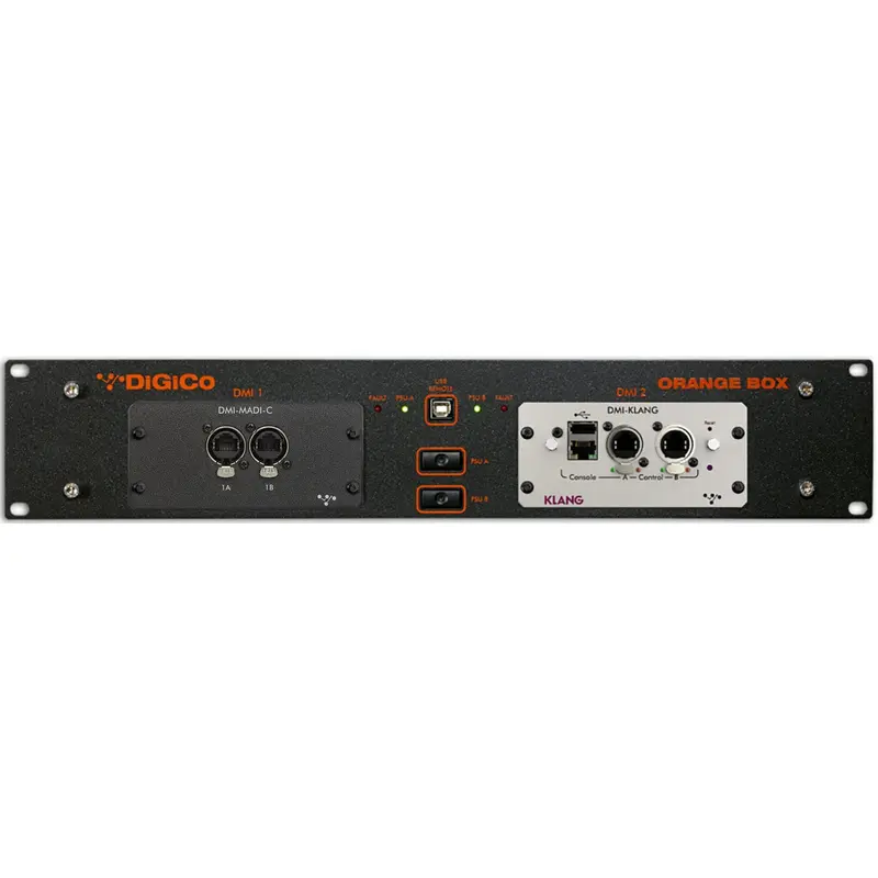 DiGiCo Orange Box - MADI EtherCON to KLANG 2 RU Dual PSU