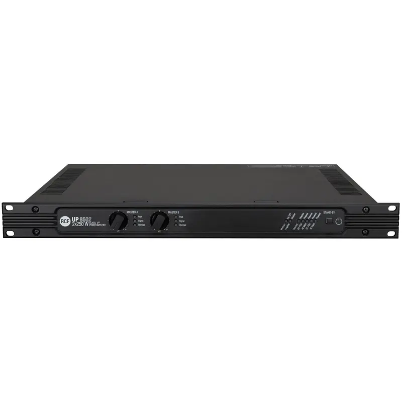 RCF UP-8502 Power Amplifier - 2x 250 Watt - Class D (70V/ 4 Ohm/ 2 Inputs Per Channel)