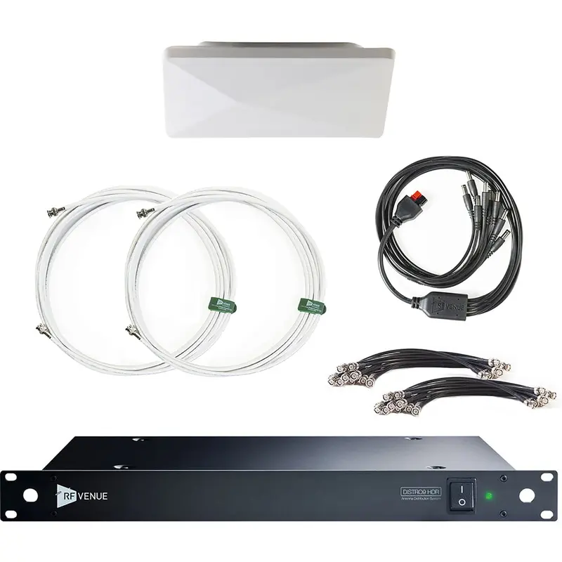RF Venue D-ARCD9 Diversity Architectural Antenna and DISTRO9 HDR UHF Distribution System