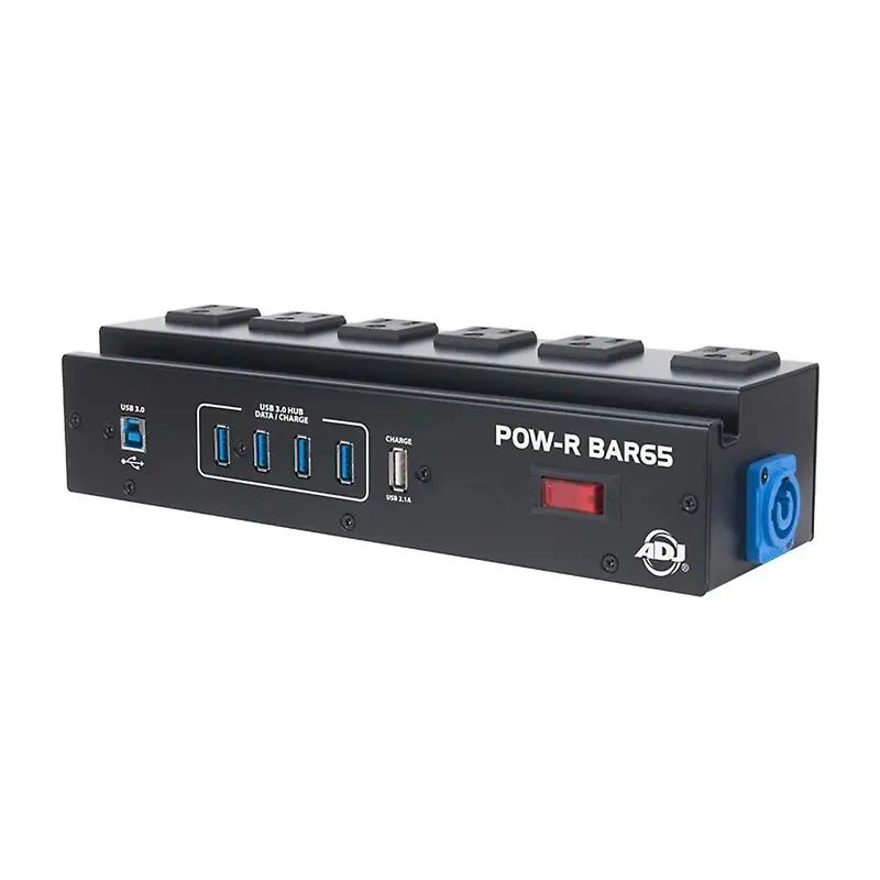 ADJ American DJ POW-R BAR65 Surge Protector with 4-port USB Hub