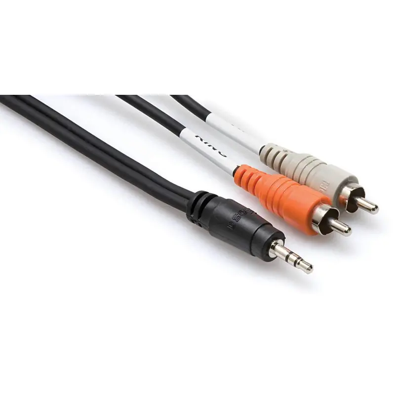 Hosa 1/8inch Stereo to Dual RCA Cable 15 ft