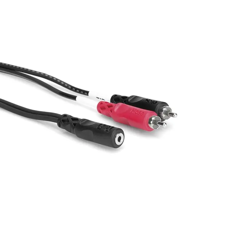 Hosa CFR-210 Y-Cable 3.5mm TRS F to Dual RCA 10 Foot