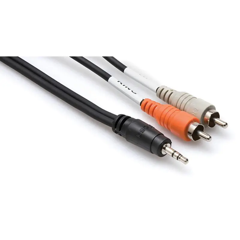 Hosa CMR-206 6 Ft 1/8-Inch Stereo (M) to Left & Right RCA (M) Cable