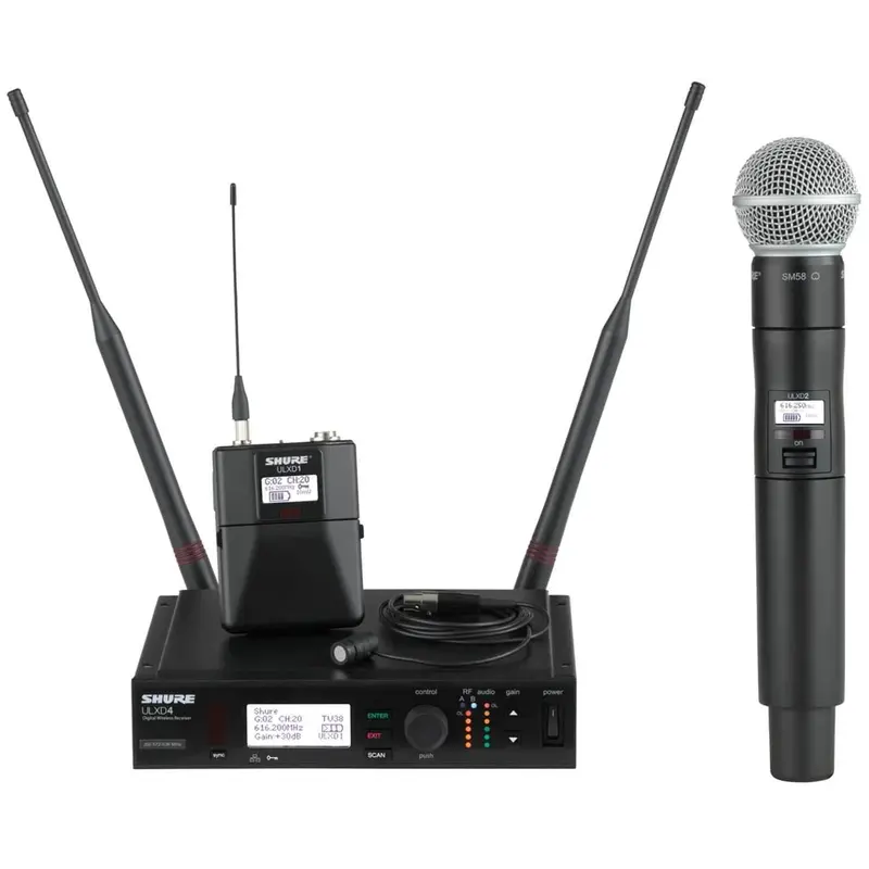 Shure ULXD124150C Digital Handheld Plus Lav System