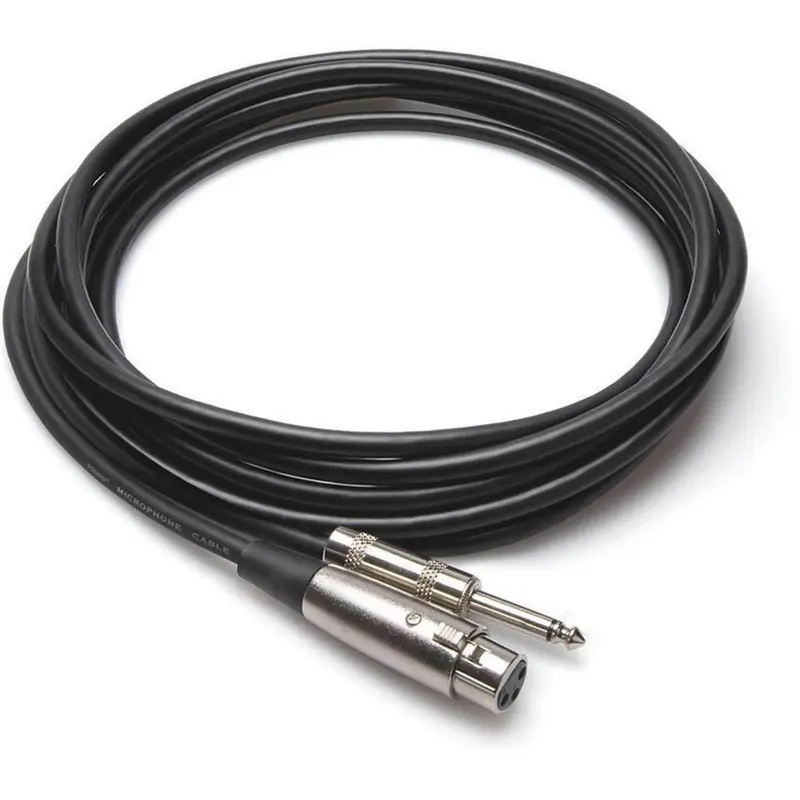 10Ft Standard Microphone Cable XLR To 1/4 TS